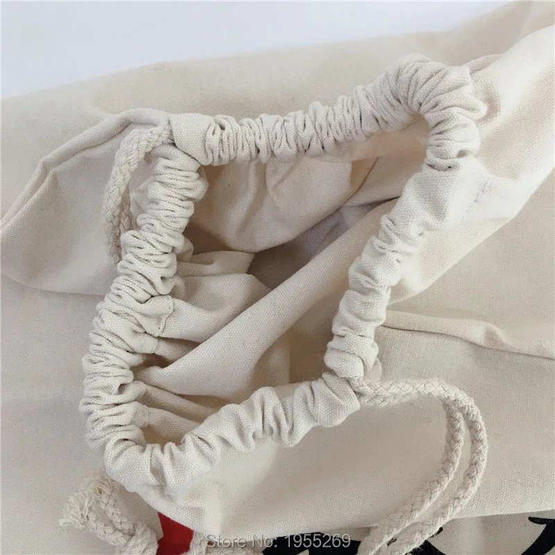 20 шт. с кулиской из парусины конфетный тростник мешок Санта мешки рождественские