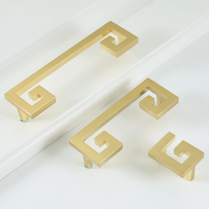Vintage style/ Cabinet Knobs and Handles Drawer Furnitures Cupboard Wardrobe golden Knobs