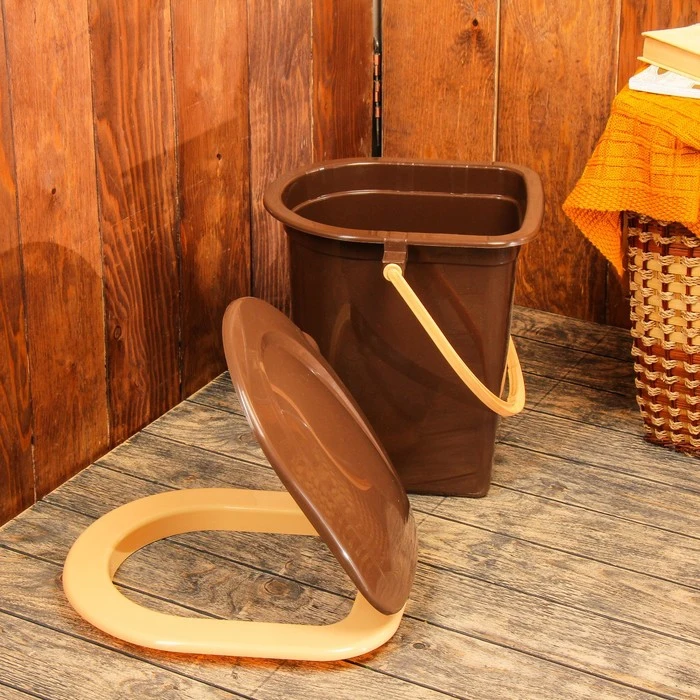 Ведро-туалет 17 л коричневый |
