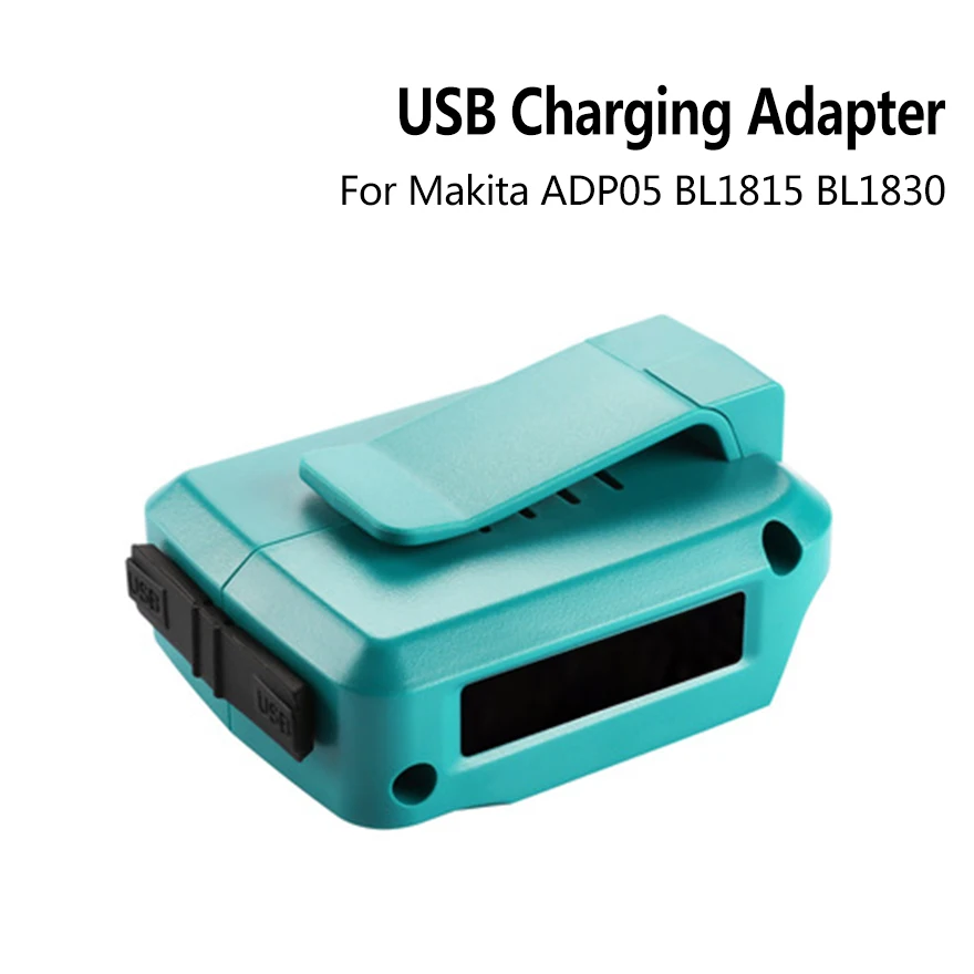 ADP05 USB-адаптер для зарядного устройства для Makita 18 В 14,4 В BL1830 BL1430 BL1850 литий-ионная батарея питания двойной USB зарядный преобразователь разъем