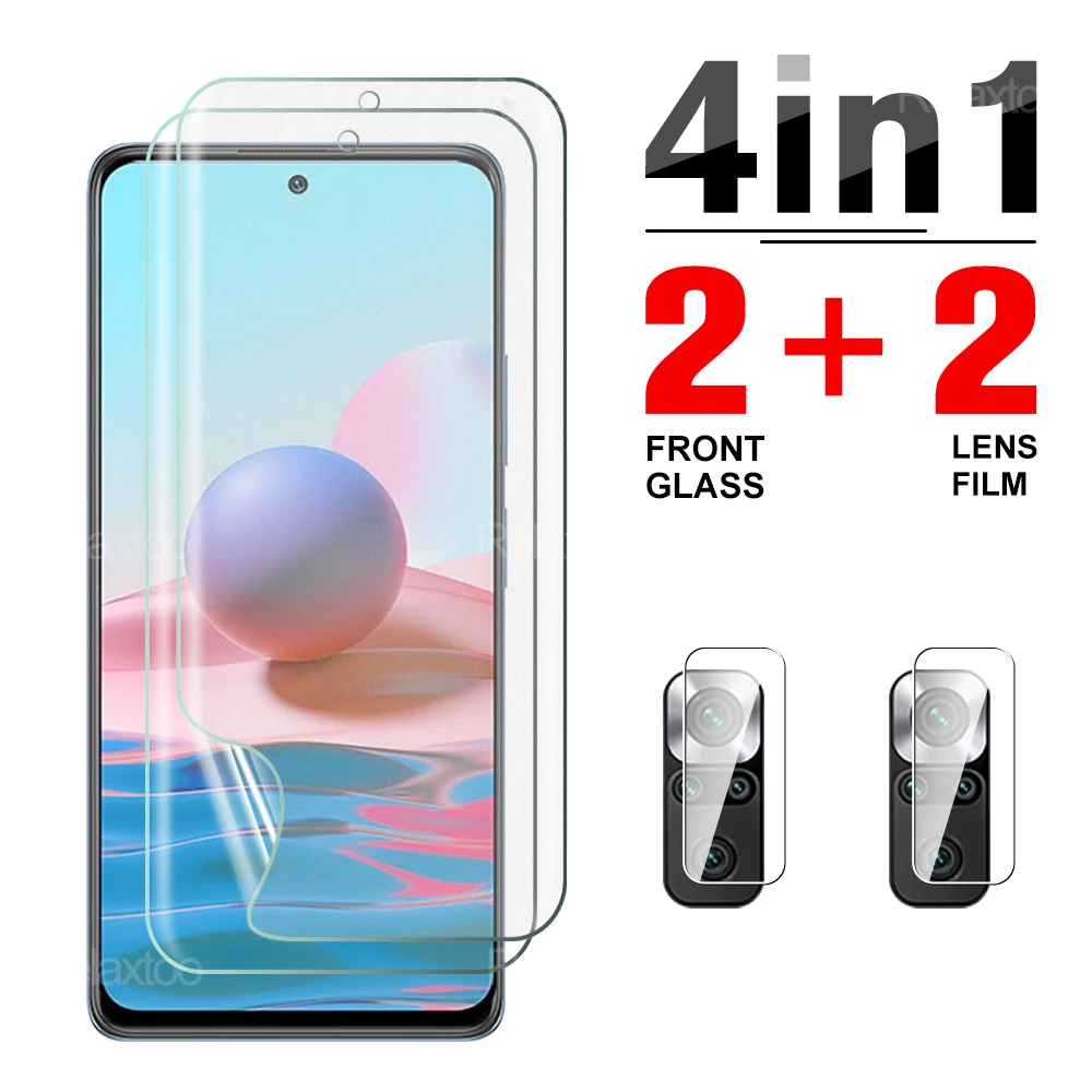 

4in1 Hydrogel &Camera Film For Xiaomi Redmi Note 10 10s pro 5G 9 9A 9T 9S 9C NFC 9pro 8 8A 8T 8pro 7 7A 7s 7pro Screen Protector
