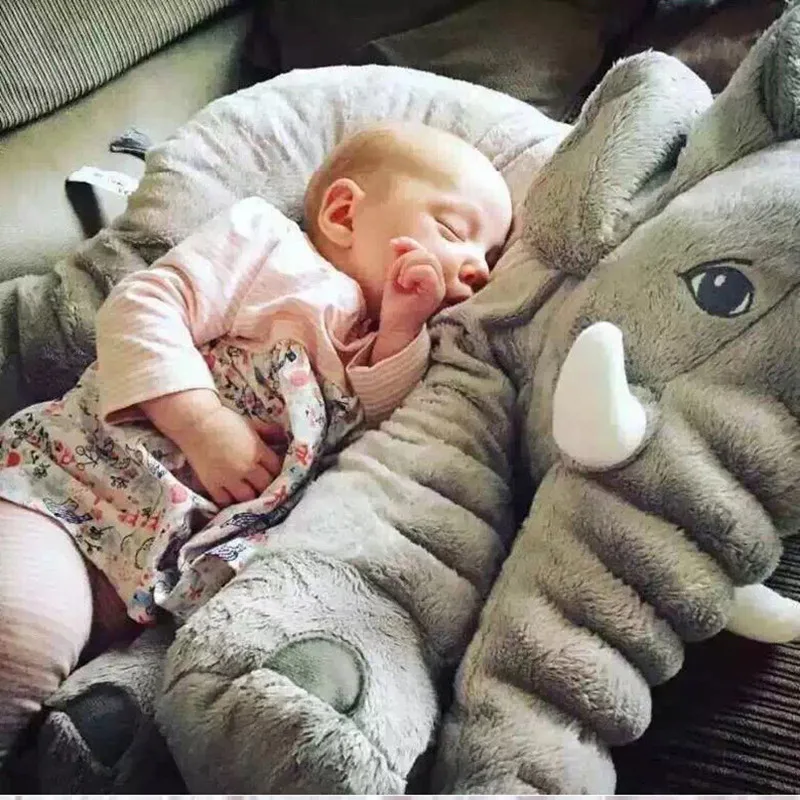 

40/60cm Infant Plush Elephant Soft Appease Elephant Playmate Calm Doll Baby Toy Elephant Pillow Plush Toys Stuffed Doll