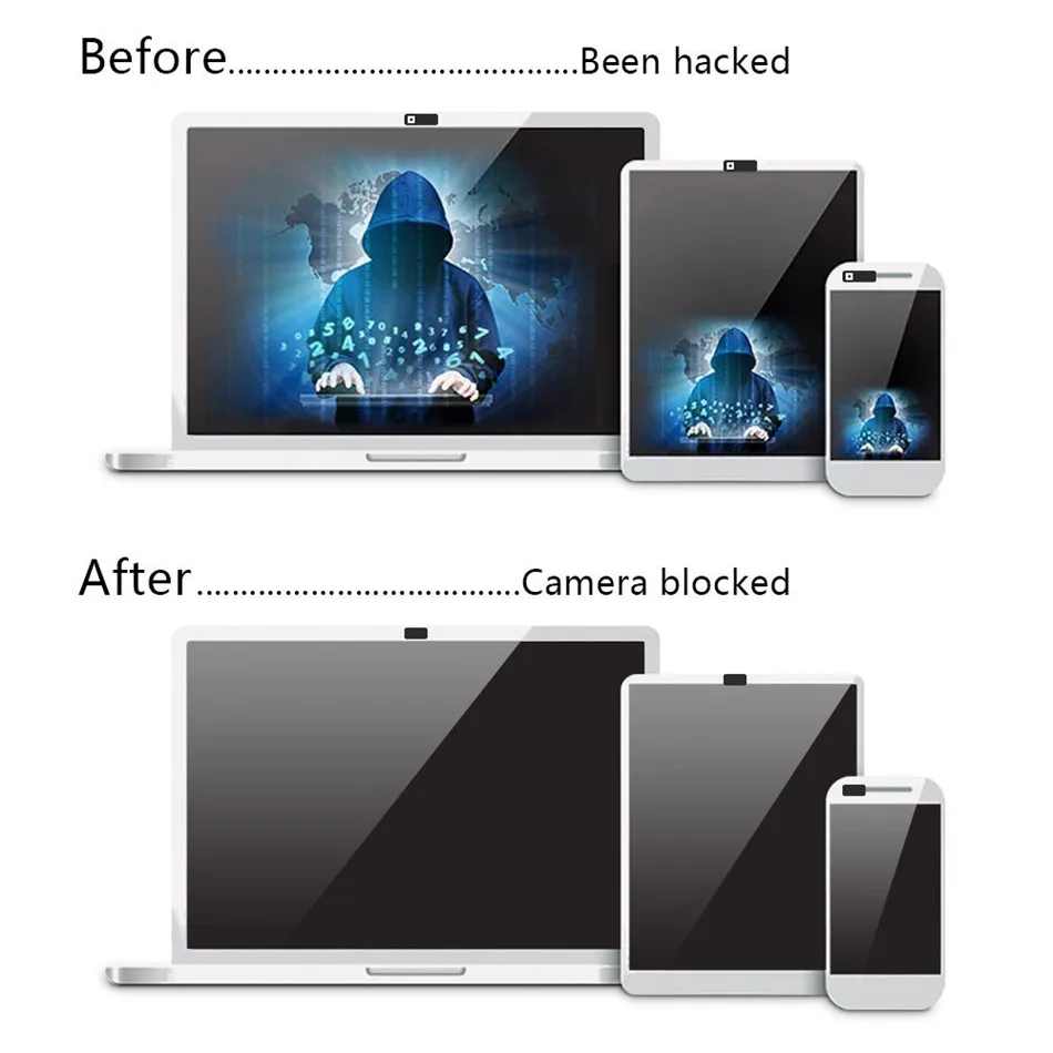 20Pcs Square Ultra Thin Lens WebCam Cover Slider Laptops Camera For Phone iPad PC Macbook Tablet Universal Privacy Sticker | Мобильные