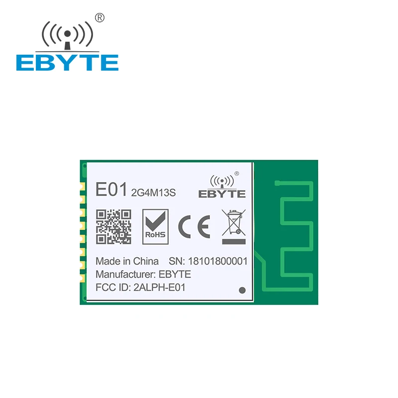 

Ebyte E01-2G4M13S nRF24L01P Chips 2.4G Wireless Modules IOT Electronic Components Wireless Transceiver Transmitter Receiver