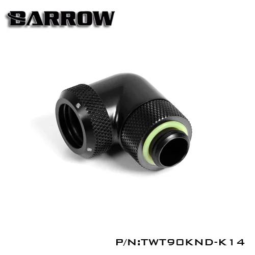 Barrow TWT90KND-K14 90 Degree Hard Pipe Fittings G1 / 4 Adapter For 14mm Tubes ethernet wall plate gadget foot screw | Компьютеры и