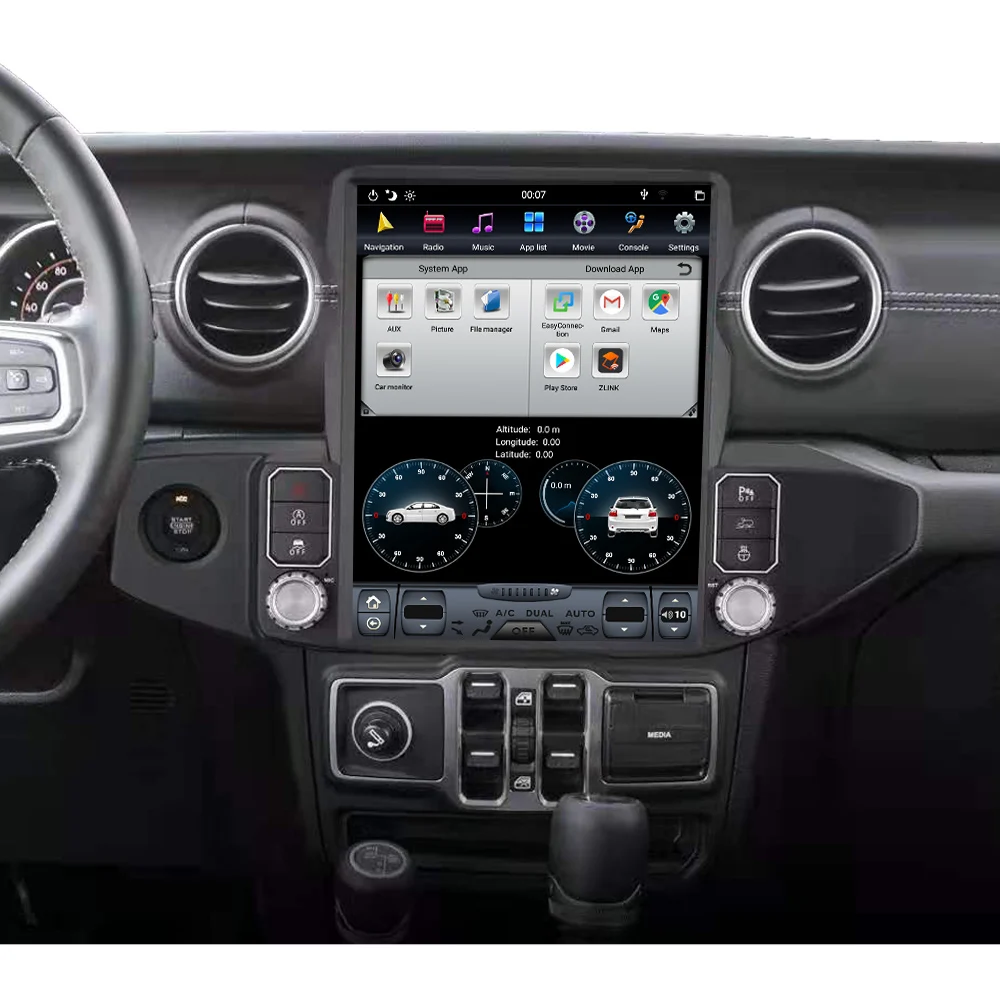 

Android 13.3" 128G For Jeep Wrangler 2018 - 2021 Car Multimedia Player Tesla Screen GPS Navi Auto Radio Stereo Head unit Audio