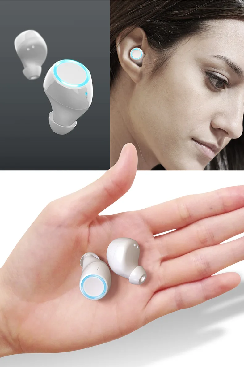 MIJIA TWS ME V5 Bluetooth наушники с двойной ручкой мини Беспроводные спортивные наушники сенсорные наушники-вкладыши bluetooth-гарнитура