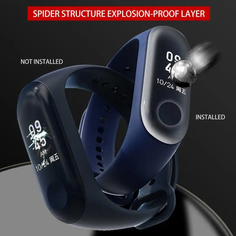 Защитная пленка для Xiaomi Mi Band 3 5 шт. защитная Гидрогелевая браслета