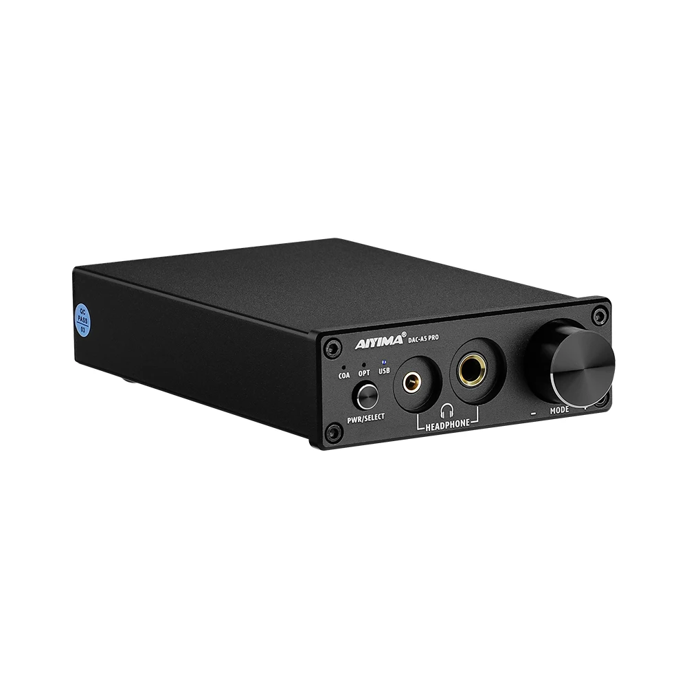 Amplificador de Fone de Ouvido Aiyima Alta Fidelidade Usb Dac Decodificador Interface Áudio Digital Óptico Coaxial Conversor a5 Pro 24bit 192khz