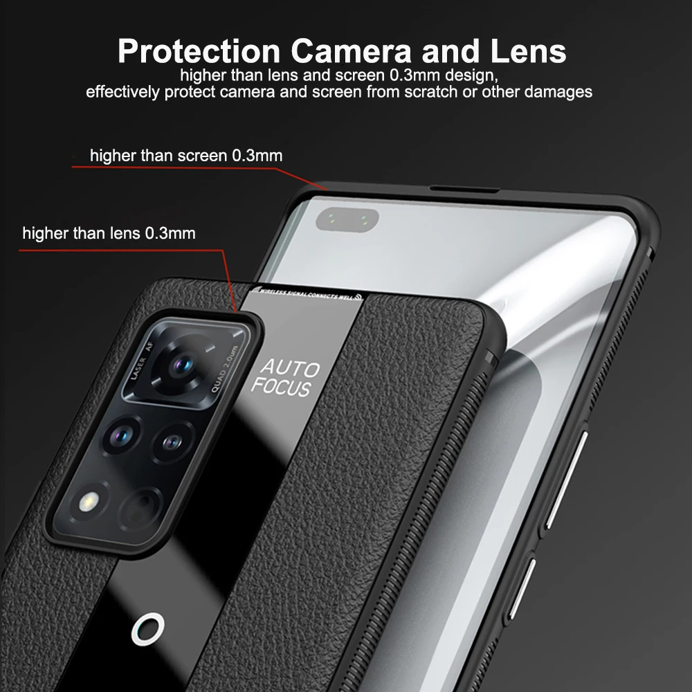 

Honor V40 Luxury Litchi Veins Silicone Phone Case For Huawei Honor V40 Pro Ultra-thin Painting TPU Cover Coque For Honor V 40