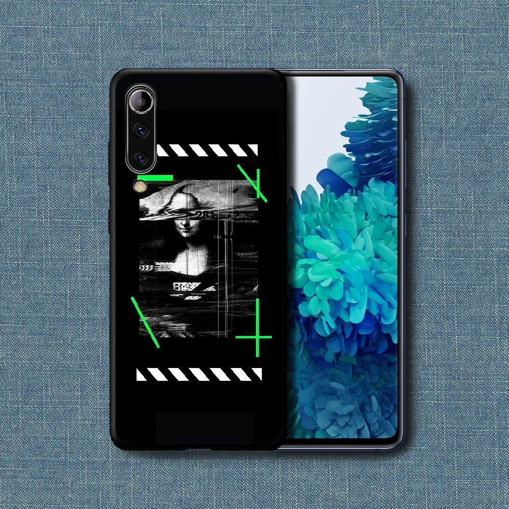 

OFF OW Brand Art Phone Case For Xiaomi Mi Note 10 A3 9 MAX 3 A2 8 9 Lite Pro Ultra black Hoesjes Luxury Prime Soft Cover Pretty