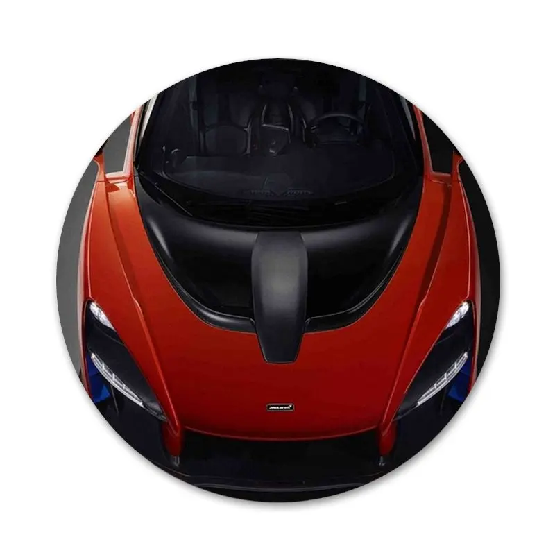 

58mm Sales Sport Cars Icons Pins Badge Decoration Brooches Metal Badges For Backpack Decoration