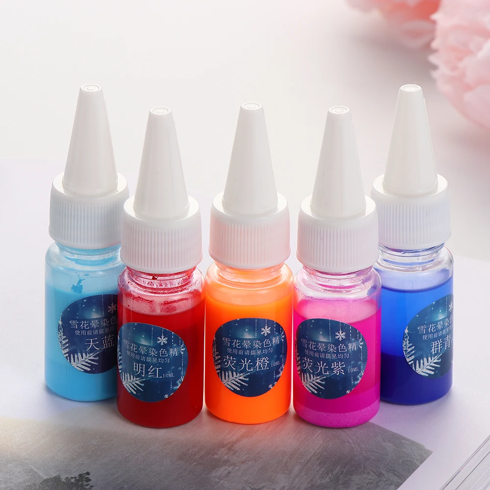 1 шт. 10 мл Снежинка из смолы пигментная краска УФ эпоксидная смола Сделай Сам