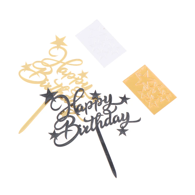 

1 шт. блестящие бриллиантовые звезды, топперы для кексов, украшения для тортов, Топпер, зубочистка, детский день рождения