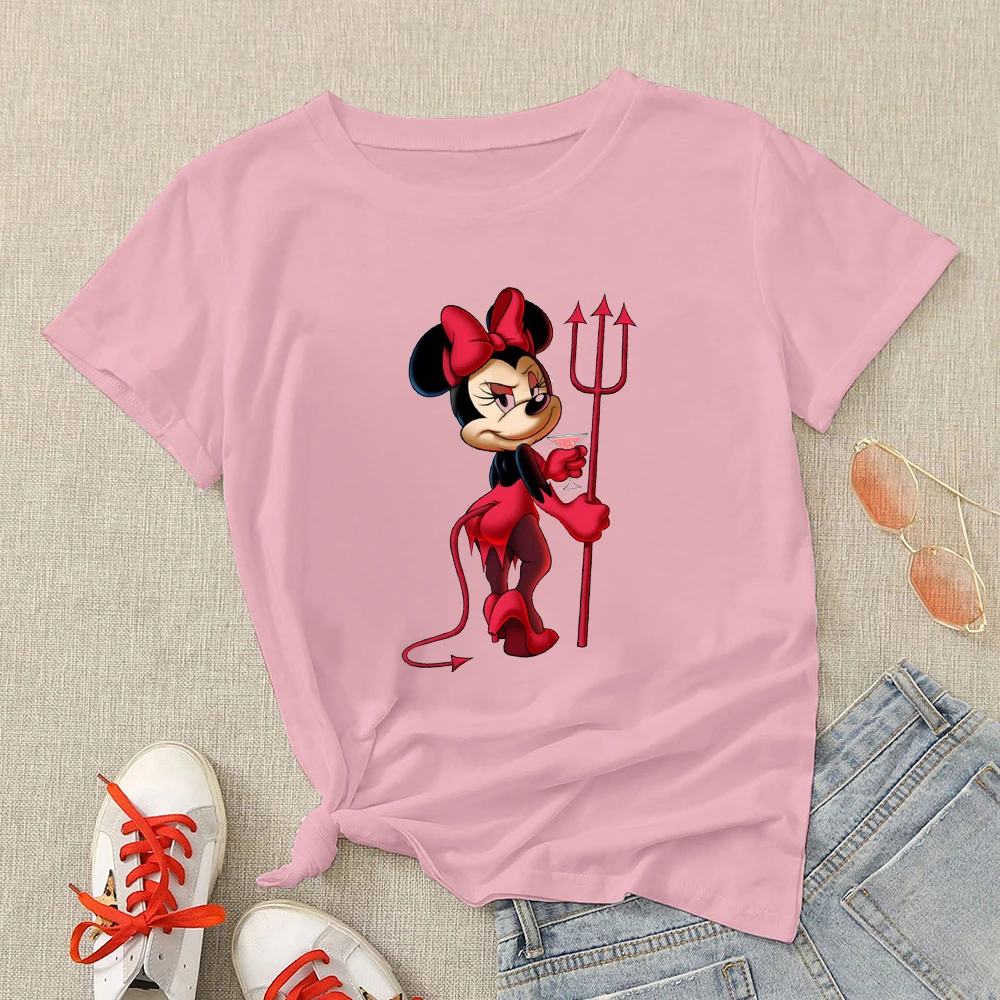 

Urbano Mickey Mouse Pull Disney T-Shirt Women's Clothing Summer 2022 Y2K Edgy Oversized Funny Tops Fashion T Shirt Spain Street