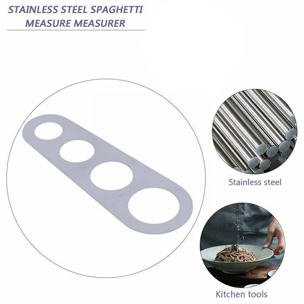 

Steel Pasta Spaghetti Measurer Measure Tool Easy Clearing Portion Pasta Measuring Tools Serving Gadget 4 Kitchen Ruler Y3L0
