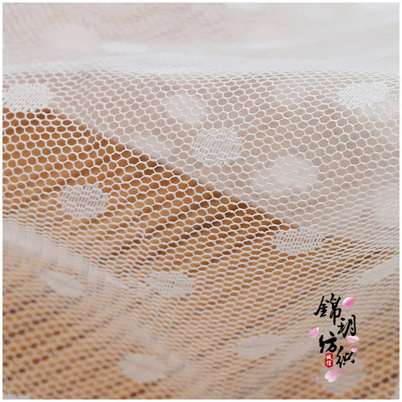 Тюлевая кружевная ткань в горошек для девочек цвет красный розовый зеленый 160 см -