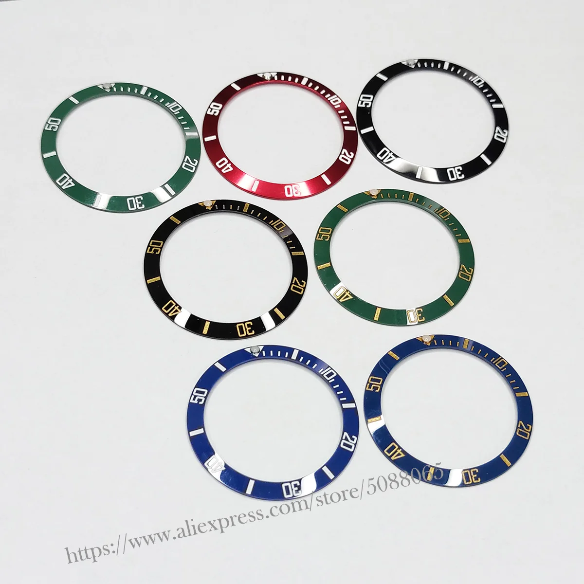 Черные/синие/зеленые мужские часы Сменные аксессуары с керамическим лицевым