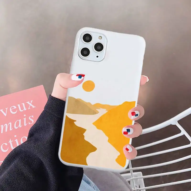 

Geometric art minimalist painting Phone Case Candy Color for iPhone 6 7 8 11 12 s mini pro X XS XR MAX Plus