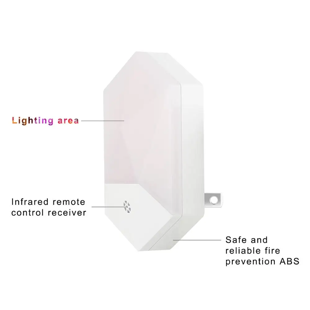 110V220V с пультом дистанционного управления Управление RGB Разъем маленький Ночной