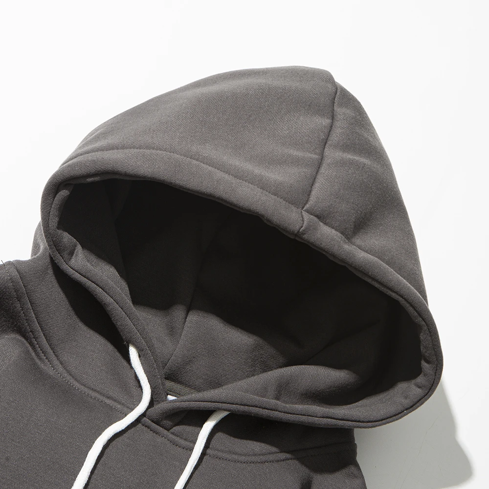 Mens 2020 Hip Hop Streetwear Harajuku Pullover Angel God Printed Hoodie Pocket Cotton Fleece Grey Hooded Sweatshirt | Мужская одежда