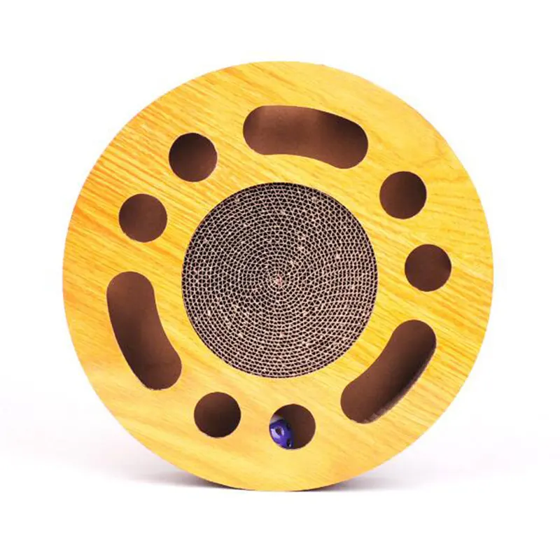 

1Pcs Multi Holes Turntable Balls Cat Scratch Board Cute Cat Toys Cat Supplies Corrugated Paper Cat Toys Grind Claw Training