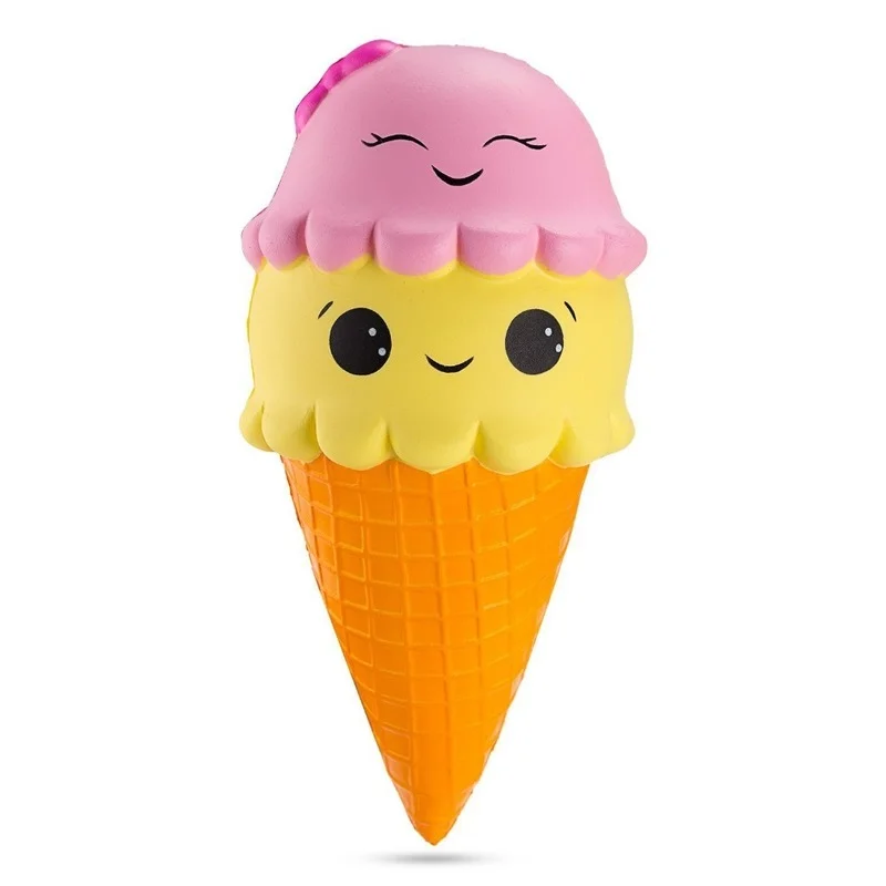 

Squishies Jumbo Slow Rising Kawaii Cute Squishies Ice Cream Cone Cake Scented of Figdit Decompression Toys