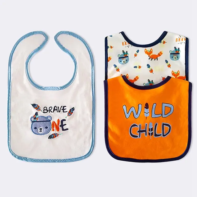 BB3018 Детские слюнявчики menino, 3 шт./партия, милые Слюнявчики для малышей и тканые Слюнявчики, детские товары - Цвет: BB3018