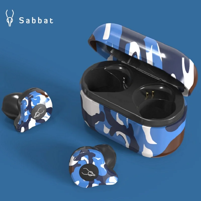 Новые камуфляжные беспроводные наушники Sabbat X12 TWS Bluetooth 5 0 стереонаушники с басами