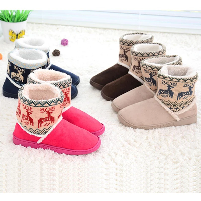 Mntrerm/тапочки из шерсти Мягкие теплые мягкие зимние домашние тапочки Милые