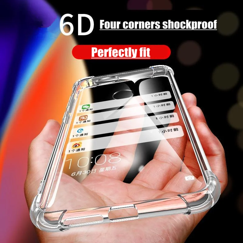 Чехол для Xiaomi Redmi 8 8A Роскошный прозрачный противоударный чехол 6 6A 7 Note 4 x 5 pro чехлы