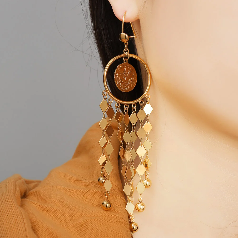 Средневосточный мусульманский золотой цвет старинные монеты исламские висячие