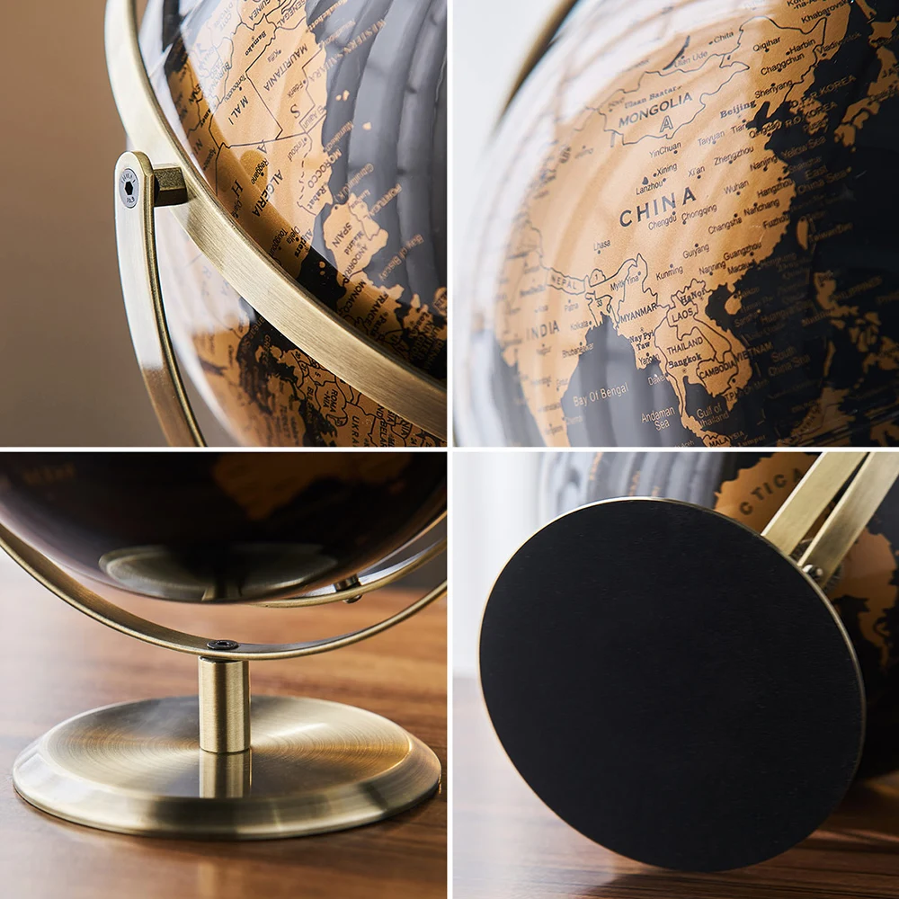 

Plastic Globe Student Equipment World Map Globe Geography Culture Education Home Decoration Accessories Desk Crafts Kids Gifts