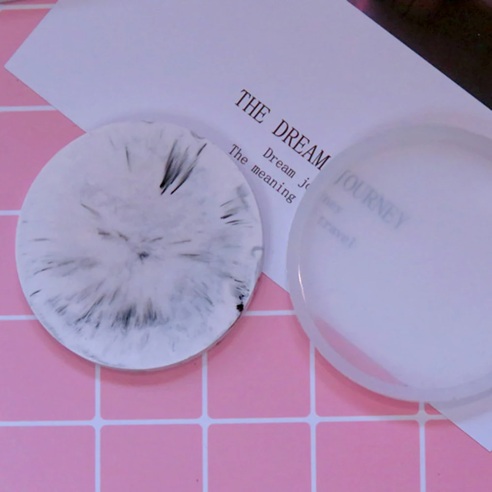 Прозрачная жидкость искусства круглая подставка формы эпоксидная смола литье