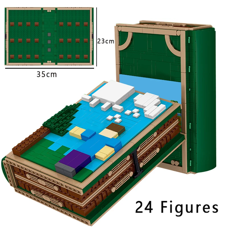 Оригинальная Коллекционная книжка My World с фигурками набор блоков для сборки