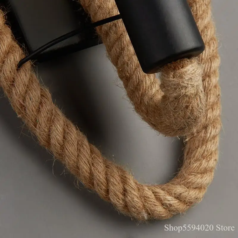 Винтажный светодиодный настенный светильник из пеньки Эдисона для лестницы