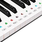 Универсальные водонепроницаемые и устойчивые к царапинам наклейки на клавиатуру пианино 3749546188 клавиш