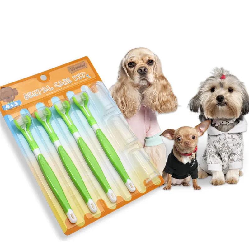 

Pet Supplies Pet Toothbrush Set Cat Dog Oral Cleaning Pet Silicone Finger toothbrush Dog Toothbrush