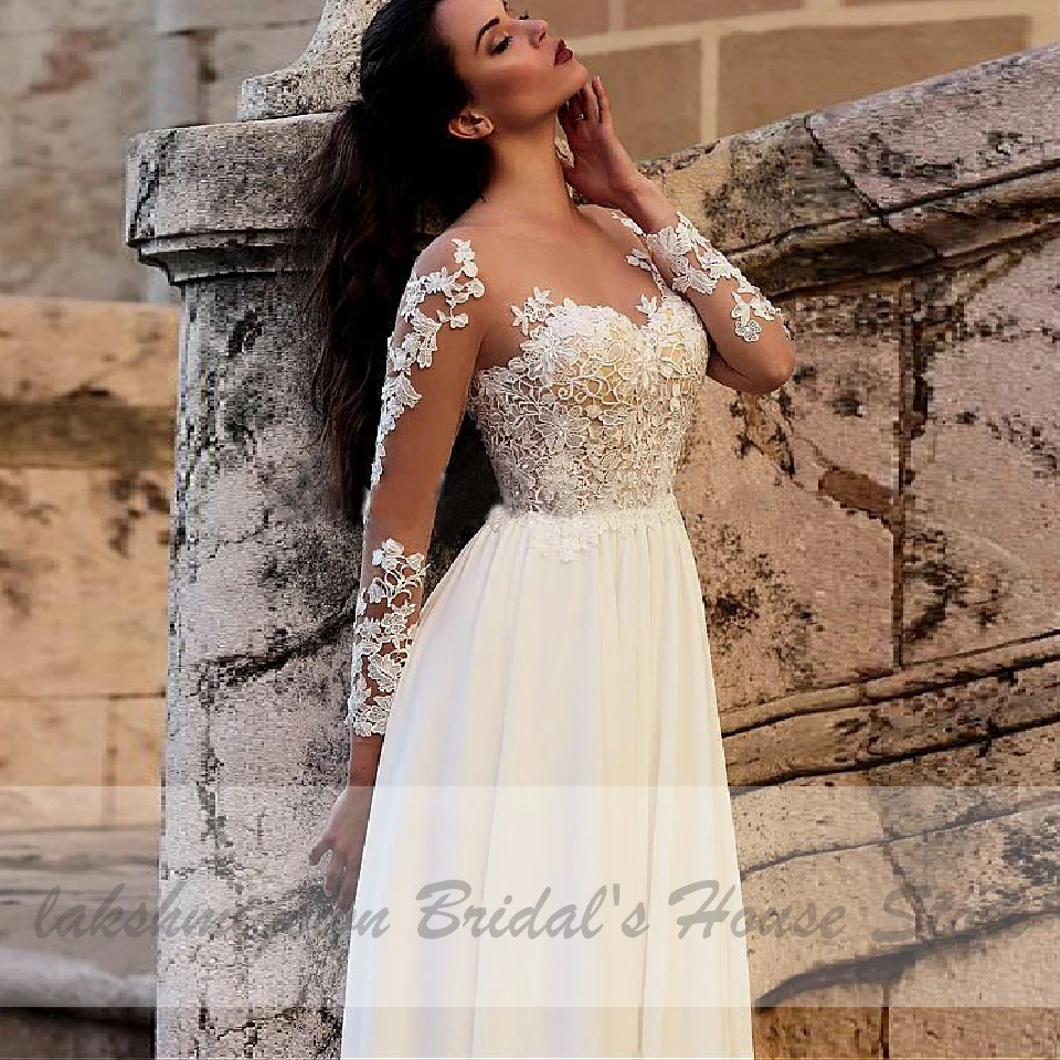 Vestido de Novia Boho шикарное пляжное свадебное платье с высоким разрезом сбоку 2020