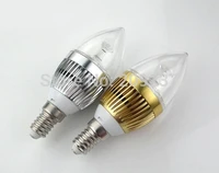 free shipping 50pcslot led candle light bulb lamp high brightnes 3x3w 9w e14 e12 acdc 12v cold whitewarm white