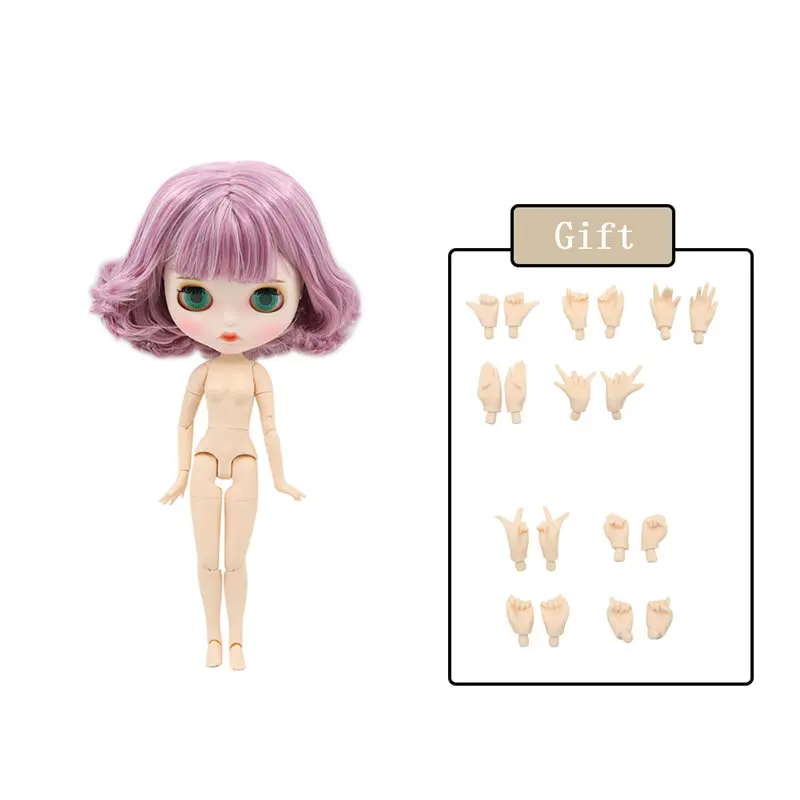 New matte face Ледяная фабрика Blyth кукла Обнаженная соединение тела с ручной набор A& B 1/6 BJD Модная Кукла подходит diy Макияж Специальная цена - Цвет: New matte face