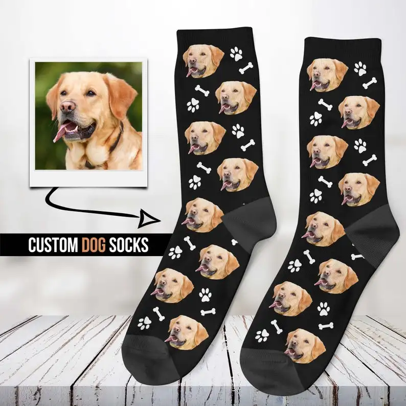 

Personal Customized Avatar Printed Socks for Men Women Fashion Funny