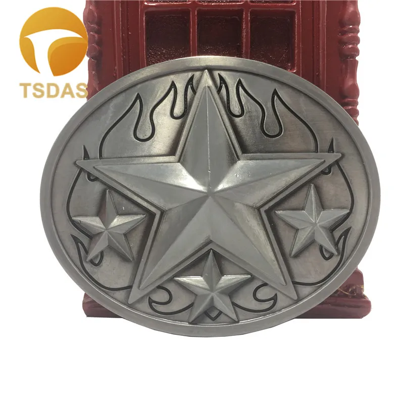 

The Five-pointed Star Metal Belt Buckle Suitable For 4cm Wide Belt, Fashion Silver Belt Buckle Men Jeans accessories