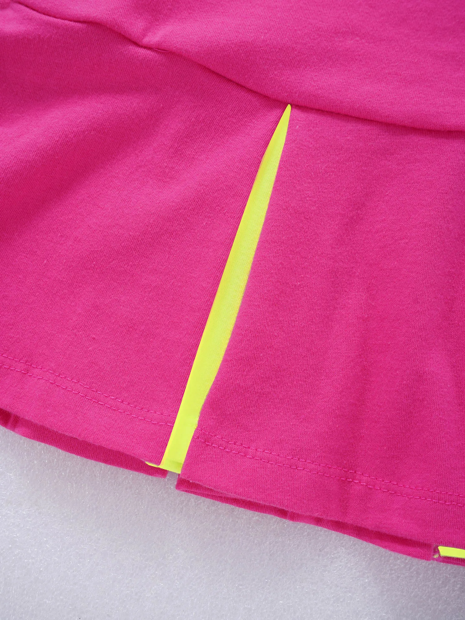 TiaoBug 2Pcs Kids Girls Summer Sport Suit Round Neck Sleeveless Dress And Shorts Set Sportswear For Running Gym Tennis Badminton