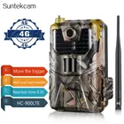 Охотничья камера 4G, фотоловушка 20 МП, фотоловушка 0,3 нм, фотоловушка s MMSSMSSMTPFTP, Дикая камера 44 Светодиода IP65 HC900LTE