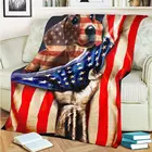 Такса сквозь снег одеяло-такса подарки флаг под заказ Флисовое одеяло