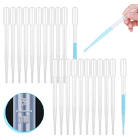 50pcs plastic disposable transfer pipettes 3ml calibrated pipette dropper for science laboratory