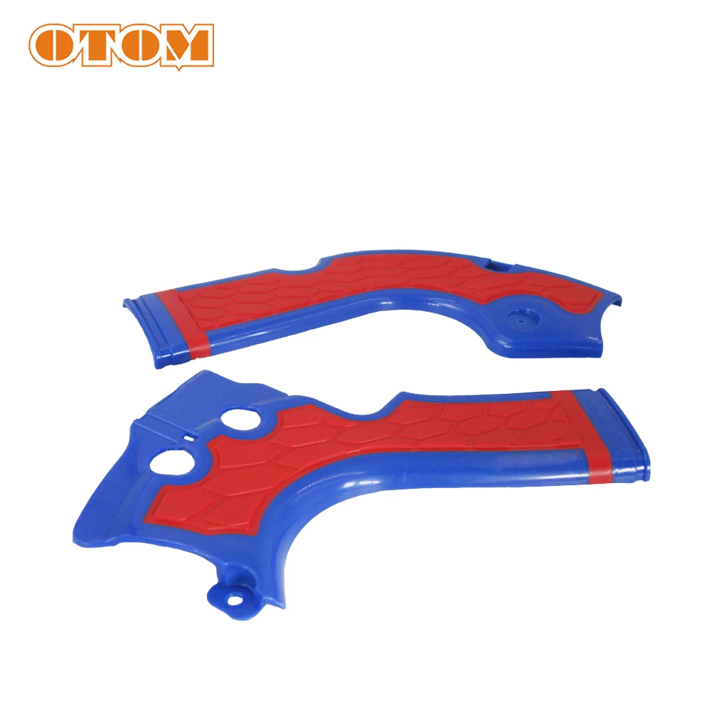 Отом мотокросса защитная рамка для HONDA CRF250R CRF450R Dirt уличный велосипед рамка защитная оболочка эндуро рамка Защита - Цвет: Blue and Red