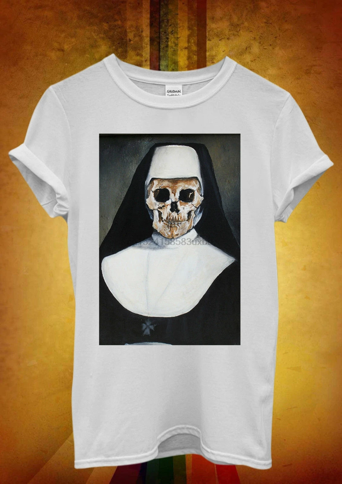 Скелет Bad Nun Religion Sister крутая Мужская и женская футболка унисекс Топ жилет 560 летний