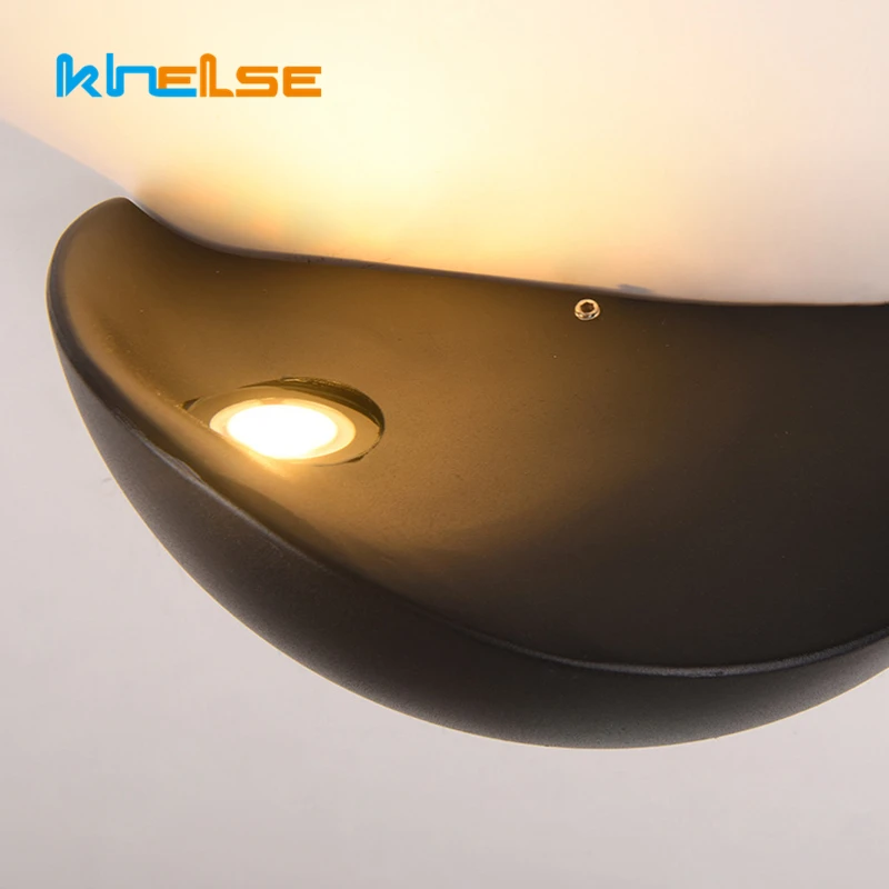 Современная уличная светодиодная полукруглая настенная лампа бра для спальни